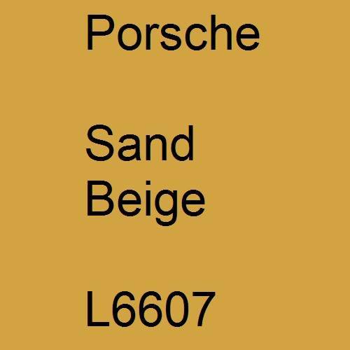 Porsche, Sand Beige, L6607.